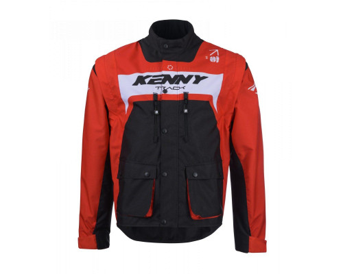 Куртка kenny racing adventure/enduro модель track red колір чорний/червоний/білий розмір xxxl