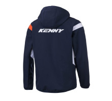 Куртка-дощик kenny racing softshell racing модель колір синій/білий/помаранчевий розмір m
