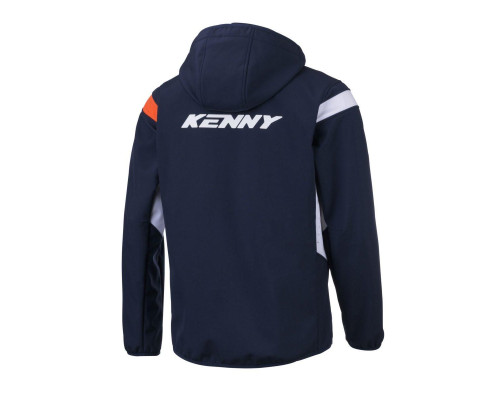 Куртка-дощик kenny racing softshell racing модель колір синій/білий/помаранчевий розмір m