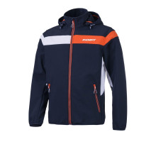 Куртка-дощик kenny racing softshell racing модель колір синій/білий/помаранчевий розмір xl