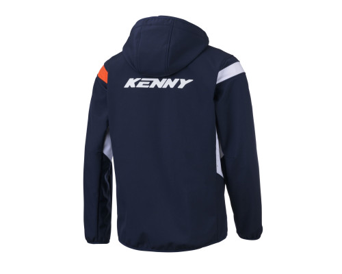 Куртка-дощик kenny racing softshell racing модель колір синій/білий/помаранчевий розмір xxl