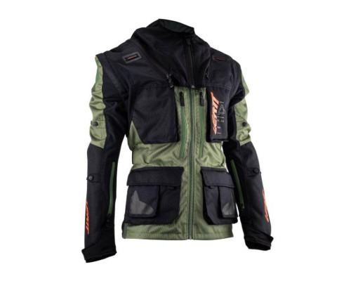 Куртка leatt moto 5.5 enduro кактус колір чорний/зелений розмір xxl