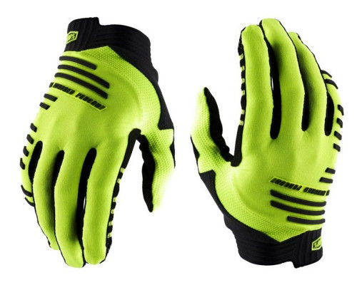 100 PROCENT рукавиці для crossу/enduro/мтб r-core fluo модель жовтий колір fluo/чорний розмір xxl - спеціальна пропозиція