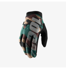 100 PROCENT cross/enduro рукавиці brisker softshell модель колір чорний/камуфляж розмір xl старий код: 10016-061-13