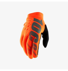 100 PROCENT рукавиці для crossу/enduro brisker softshell модель колір оранжевий/чорний розмір l
