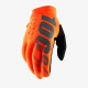 100 PROCENT рукавиці для crossу/enduro brisker softshell модель колір оранжевий/чорний розмір l