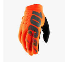 100 PROCENT рукавиці для crossу/enduro brisker softshell модель колір оранжевий/чорний розмір l