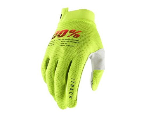 100 PROCENT рукавиці для crossу/enduro itrack fluo модель жовтий колір fluo розмір s старий код: 10015-004-10