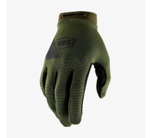 100 PROCENT cross/enduro рукавички ridecamp gloves fatigue модель колір зелений (мілітарі) розмір s старий код: 10018-190-10
