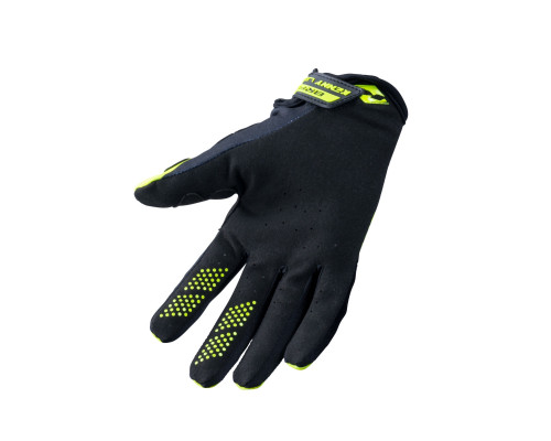Перегоночні рукавички kenny cross/enduro модель brave neon жовтий fluo/black розмір l