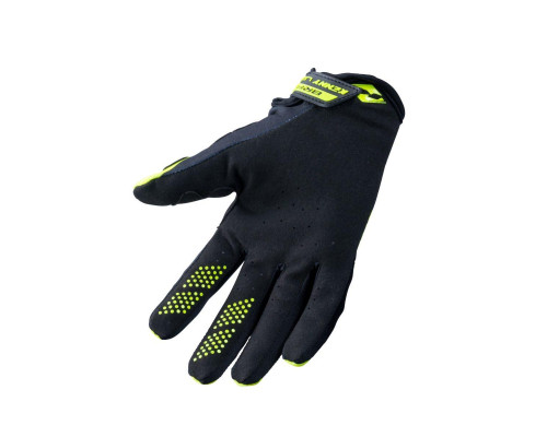 Перегоночні рукавички kenny cross/enduro модель brave neon жовтий fluo/black розмір s