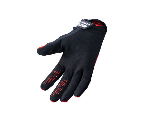 Рукавички kenny racing cross/enduro brave red модель колір червоний/білий розмір xs