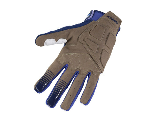 Рукавички kenny racing cross/enduro gloves safeЗАДНІblue модель колір blue/whit розмір xxxl