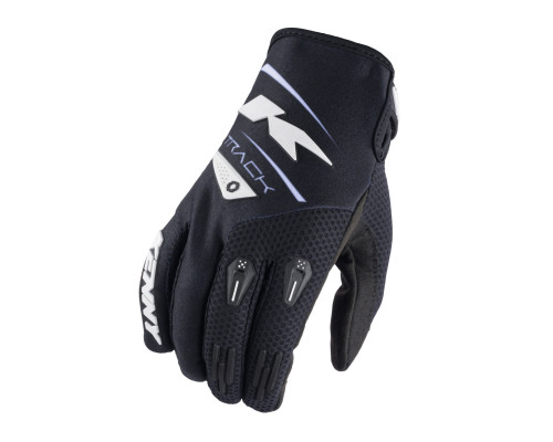 Перегоночні рукавички kenny cross/enduro модель track kid/junior чорний колір чорний/білий розмір l