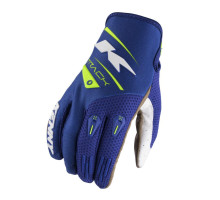 Перегоночні рукавички kenny cross/enduro model track kid/junior navy/neon жовтий color blue/жовтий fluo розмір l