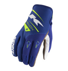 Перегоночні рукавички kenny cross/enduro модель track kid/junior navy/neon жовтий color blue/жовтий fluo розмір xxl