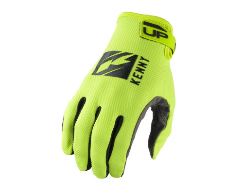 Перегоночні рукавички kenny cross/enduro model up neon жовтий color fluo жовтий/black розмір xs