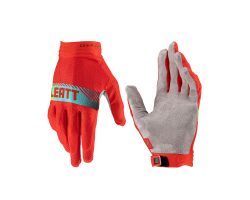 Рукавички leatt moto 2.5 x-flow glove red колір червоний/синій розмір s