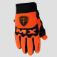 Polednik new рукавички / gloves cross модель mx ii baby/junior/kid колір оранжевий розмір 5