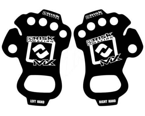 Risk racing palm protectors anti-pressure hand guard колір чорний розмір xl