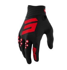 Shot racing (2022) moto contact red gloves колір чорний/червоний розмір 09