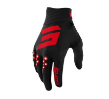 Shot racing (2022) moto contact red gloves колір чорний/червоний розмір 09