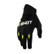 Shot racing (2022) junior devo kid neon жовтий moto gloves колір чорний/жовтий neon розмір 4/5