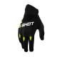 Shot racing (2022) junior devo kid neon жовтий moto gloves колір чорний/жовтий neon розмір 6/7