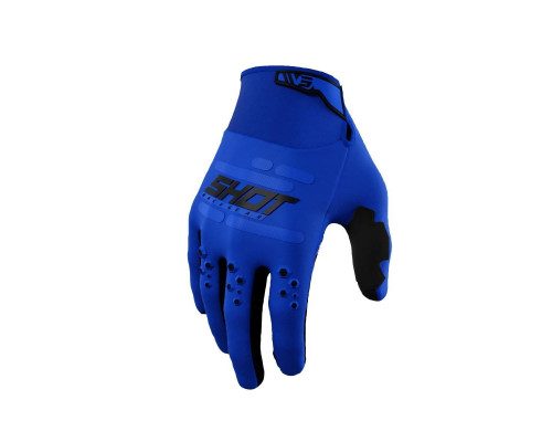 Shot racing cross/enduro рукавички vision blue колір синій/білий розмір 9
