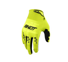 Shot racing cross/enduro рукавички vision neon жовтий color fluo розмір 8
