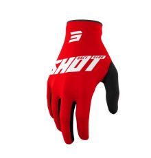 Перегоночні рукавички shot moto devo raw burst red колір червоний/білий розмір 12