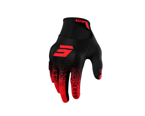 Shot racing gloves moto drift edge red колір чорний/червоний розмір 12