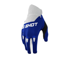 Shot racing moto gloves children/junior devo kid blue колір blue/white розмір 10/11
