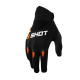 Shot racing moto gloves children/junior devo kid orange колір чорний/оранжевий розмір 12/13