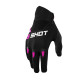 Shot racing moto gloves children/junior devo kid pink колір чорний/рожевий розмір 12/13