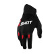 Shot racing moto gloves children/junior devo kid red колір чорний/червоний розмір 10/11