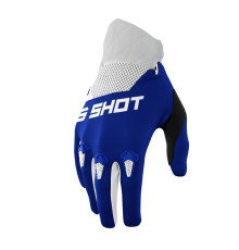Shot racing sale moto devo blue gloves колір синій/білий розмір 10