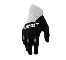 Shot racing sale moto devo gold gloves колір чорний/білий/золотий розмір 10 л