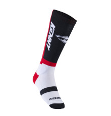 Короткі шкарпетки kenny racing mx tech red модель колір чорний/білий/червоний розмір 43-46