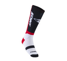 Короткі шкарпетки kenny racing mx tech red модель колір чорний/білий/червоний розмір 43-46