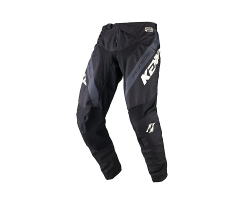Штани kenny racing cross/enduro модель force black колір чорний/сірий/білий розмір 38