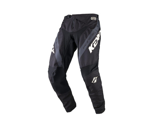 Штани kenny racing cross/enduro модель force black колір чорний/сірий/білий розмір 38