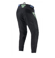 Штани kenny racing cross/enduro model force fog neon green колір чорний/зелений/білий розмір 32