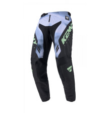 Штани kenny racing cross/enduro model force fog neon green колір чорний/зелений/білий розмір 34