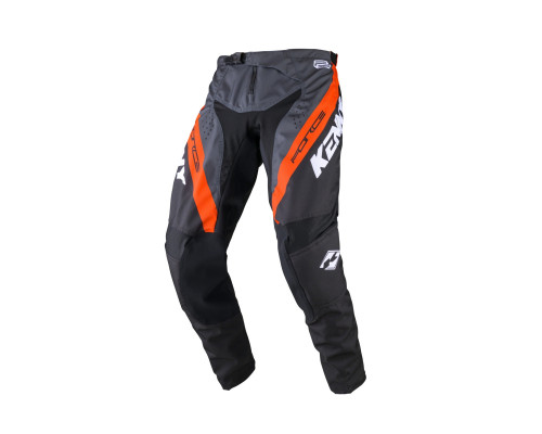 Штани kenny racing cross/enduro model force orange колір чорний/помаранчевий/білий розмір 28