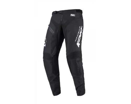 Штани kenny racing cross/enduro model titanium black колір чорний/білий розмір 34