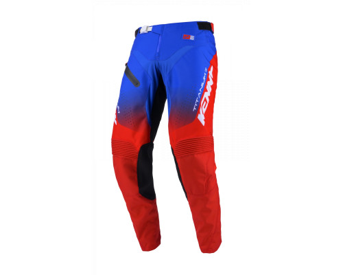Штани kenny racing cross/enduro model titanium patriot колір червоний/синій/білий розмір 36