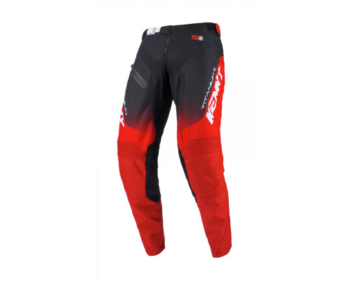 Штани kenny racing cross/enduro model titanium red колір чорний/червоний розмір 32
