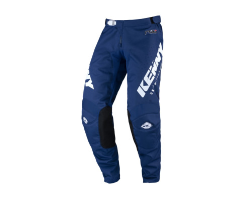 Штани kenny racing cross/enduro track raw navy color blue/white розмір 32