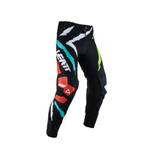 Штани leatt moto 5.5 iks pant tiger колір чорний/білий/зелений/червоний розмір l